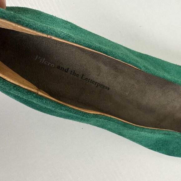 Anthropologie Pilcro and the Letterpress Suede Flats - Picture 7 of 11